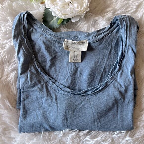 100% Pima Cotton Tank Top Dusty Blue NWOT - Picture 12 of 12